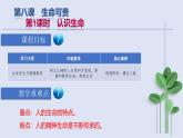 2024版道德与法治七年级上册第三单元珍爱我们的生命第八课生命可贵第1课时认识生命教学课件ppt
