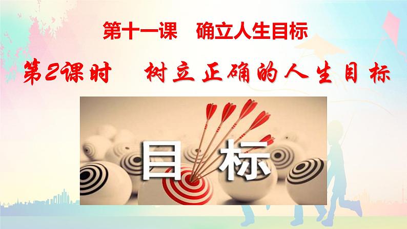 2024版道德与法治七年级上册第四单元追求美好人生第十一课确立人生目标第2课时树立正确的人生目标ppt第2页