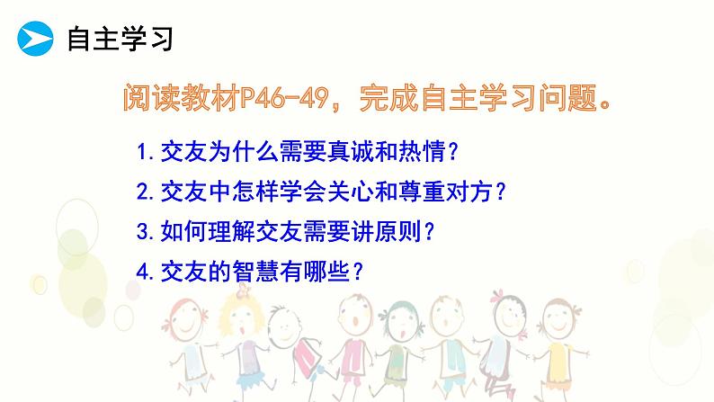 2024版道德与法治七年级上册第二单元成长的时空第六课友谊之树常青第2课时交友的智慧ppt第3页