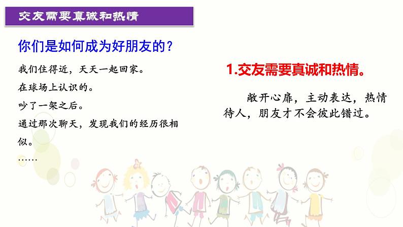 2024版道德与法治七年级上册第二单元成长的时空第六课友谊之树常青第2课时交友的智慧ppt第4页