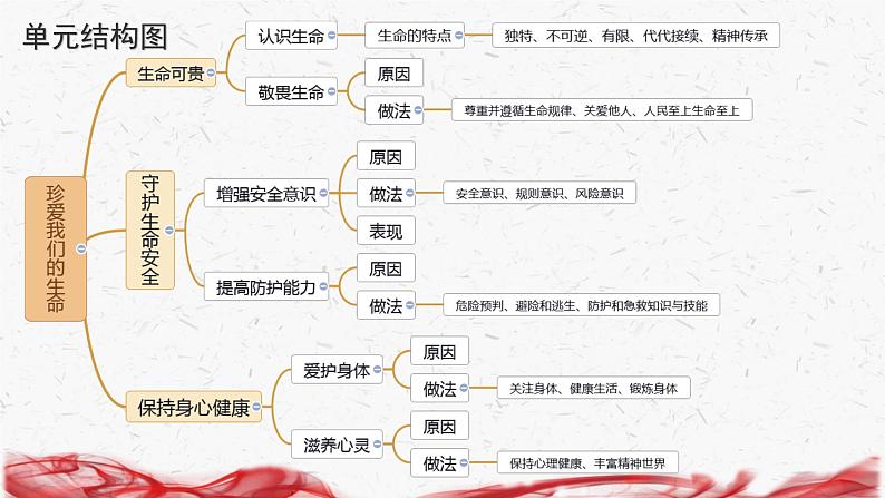 统编版（2024新版）七年级上册道德与法治第三单元 珍爱我们的生命 复习课件第6页