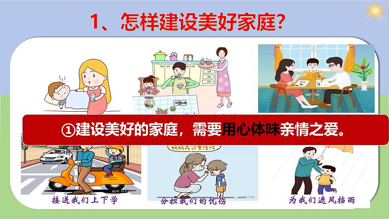 初中道德与法治人教版2024七年级上册 第二单元 成长的时空 第四课 幸福和睦的家庭让家更美好 课件第6页