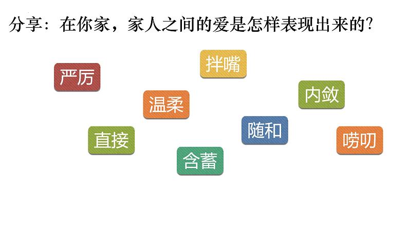 初中道德与法治人教版2024七年级上册 第二单元 成长的时空 第四课 幸福和睦的家庭让家更美好 课件第6页