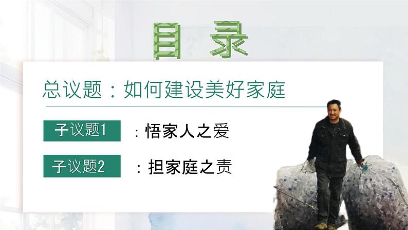 初中道德与法治人教版2024七年级上册 第二单元 成长的时空 第四课 幸福和睦的家庭让家更美好 课件04