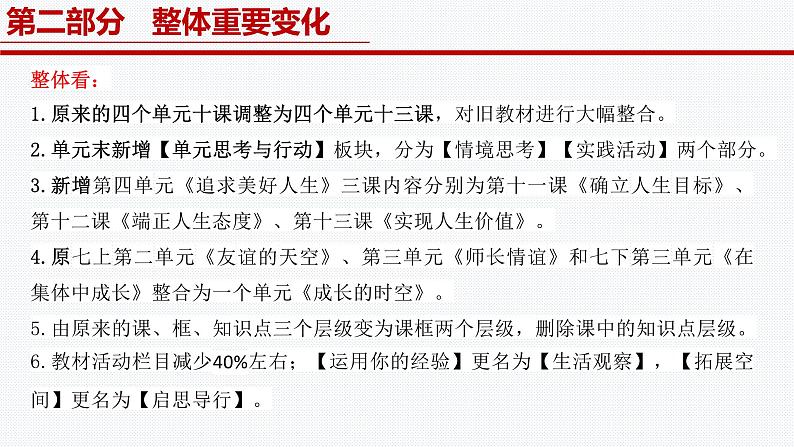 《义务教育教材（2024版）》内容解读课件2024-2025学年七年级道德与法治上册 （统编版2024）06