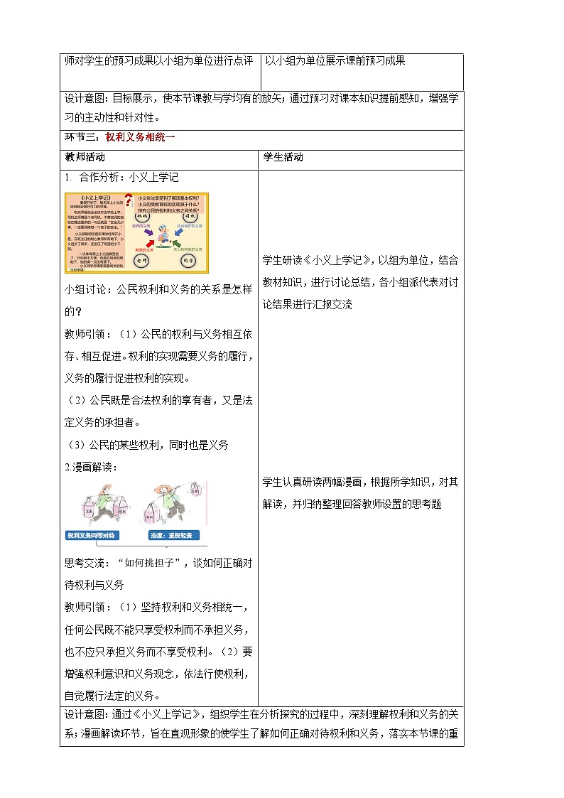 【大单元整体教学】4.2 依法履行义务 教学设计（表格式）人教版八年级道德与法治 下册第2页