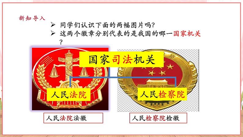 【新课标】八年级道德与法治 下册 6.5 国家司法机关 课件第4页