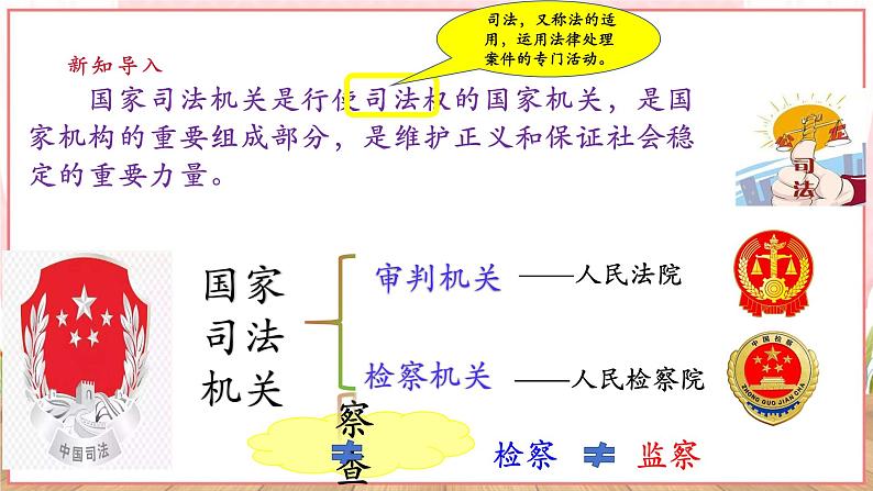 【新课标】八年级道德与法治 下册 6.5 国家司法机关 课件第5页