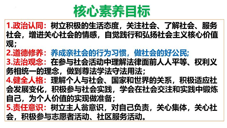 部编人教版初中道德与法治八年级上册8.1.1我与社会（课件）第5页