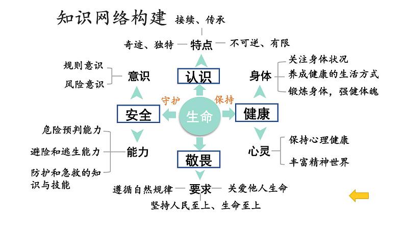 初中道德与法治新人教版七年级上册第三单元 珍爱我们的生命复习课件2024秋第4页