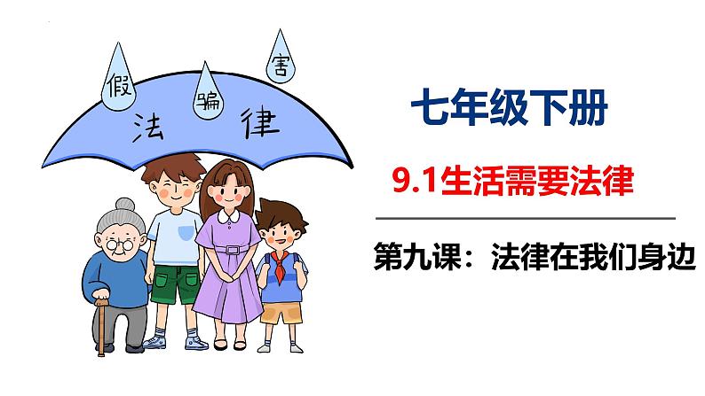 9.1生活需要法律课件-2023-2024学年统编版七年级道德与法治下册第3页