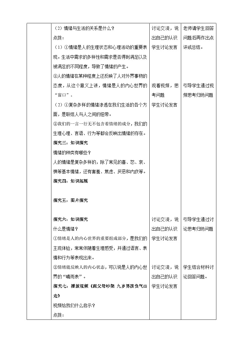 7.2.1《揭开情绪的面纱》教学设计（核心素养目标）第2页