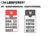 部编人教版初中道德与法治九年级下册2.1 推动和平与发展 课件