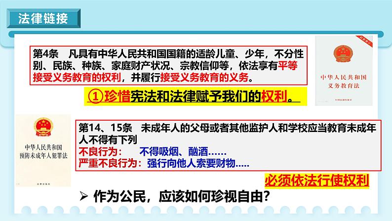 人教版八年级道德与法治下册7.2自由平等的追求 最新课件第7页