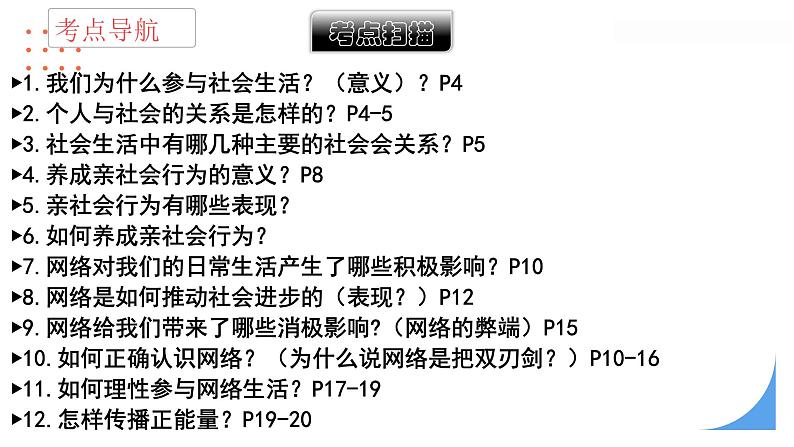 人教版（2024） 初中  道德与法治  八年级上册 第一单元 走进社会生活 复习课件第6页