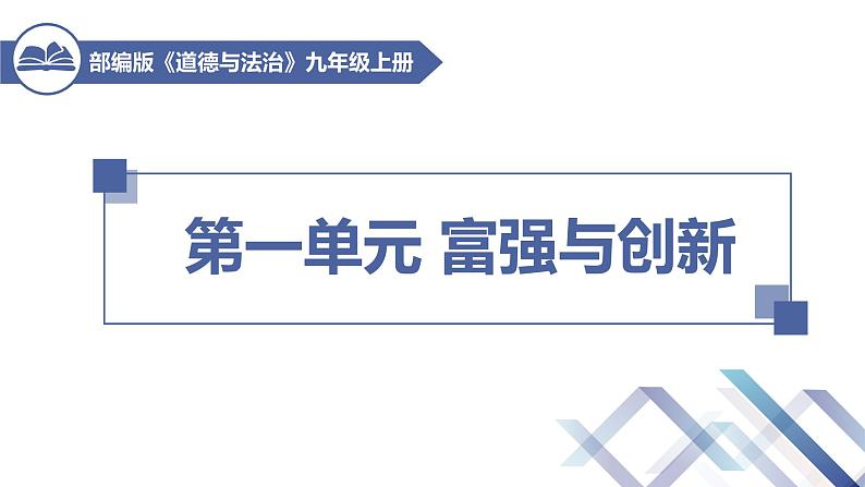 人教版（2024） 初中 道德与法治  九年级上册 第一单元 富强与创新 复习课件第1页