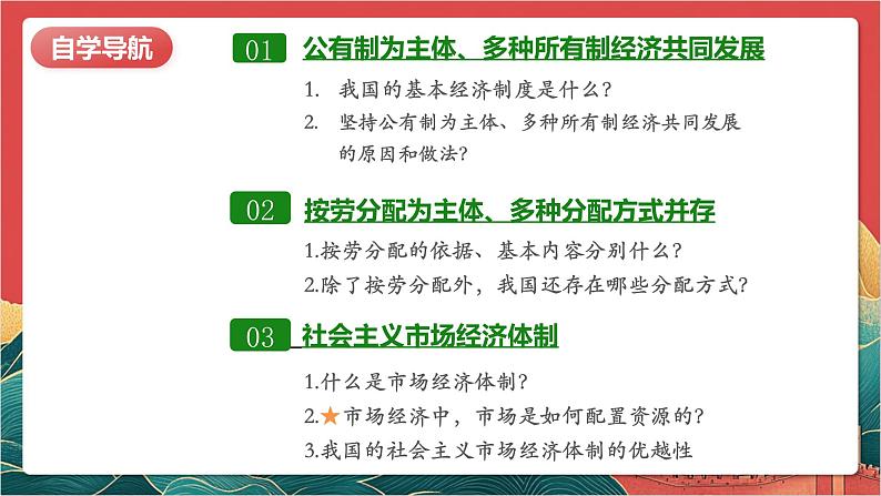 【核心素养】人教部编版道法八下5.3《基本经济制度》课件第4页