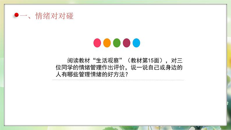 统编版道德与法治（2024）七年级下册--2.2 学会管理情绪（课件）第4页