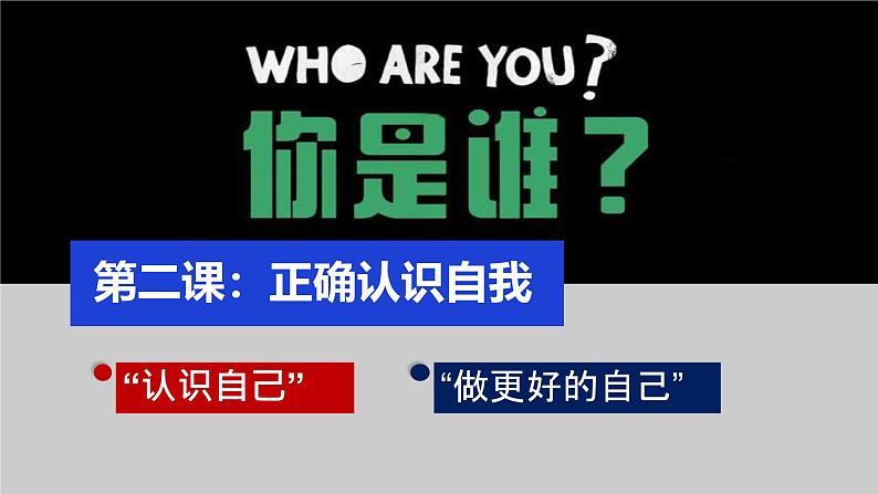 初中  政治 (道德与法治)  人教版（2024）  七年级上册（2024）认识自己 课件第1页