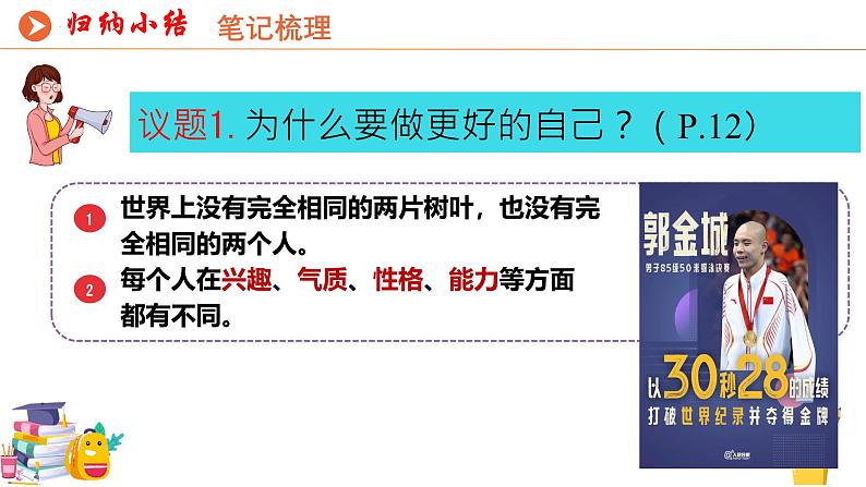 初中  政治 (道德与法治)  人教版（2024）  七年级上册（2024）认识自己 课件第5页