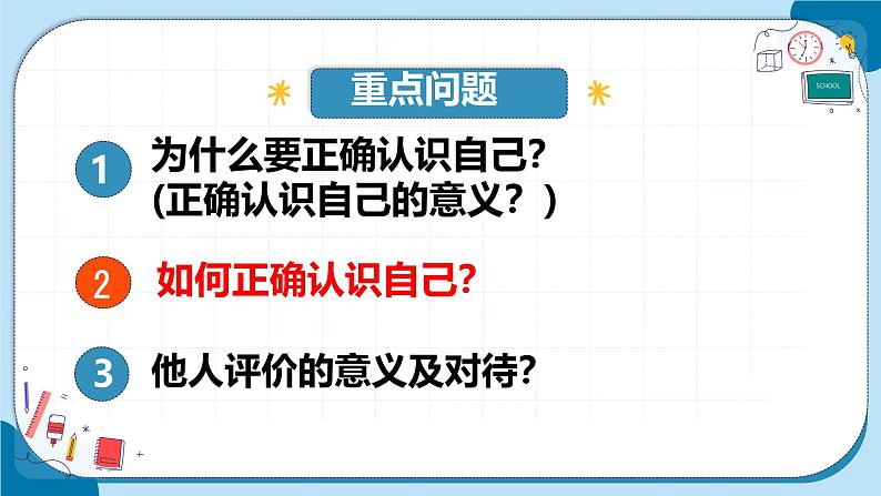 初中  政治 (道德与法治)  人教版（2024）  七年级上册（2024） 认识自己 课件第3页