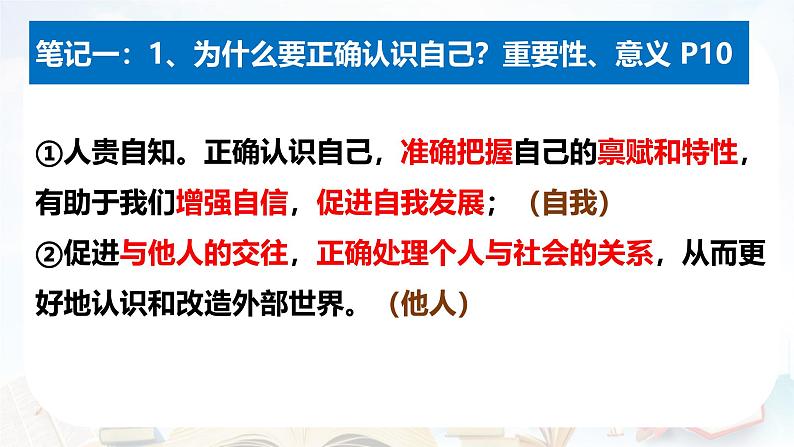 初中  政治 (道德与法治)  人教版（2024）  七年级上册（2024） 认识自己 课件第3页