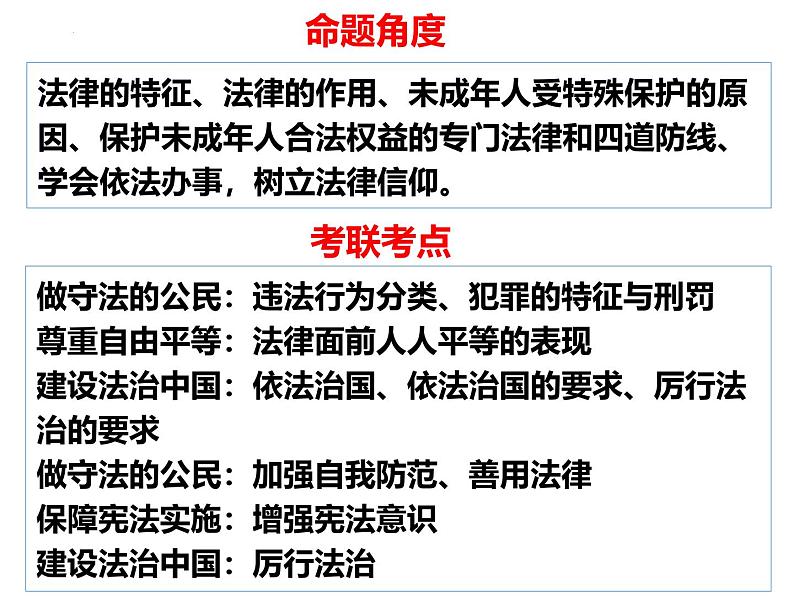 专题17 走进法治天地 --中考道德与法治一轮复习全考点精讲课件（全国通用）第6页