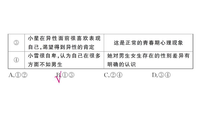 初中道德与法治新人教版七年级下册期中综合检测卷作业课件2025春第4页