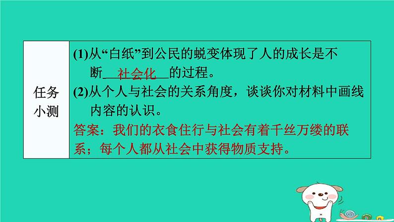 陕西省2024八年级道德与法治上册第一单元走进社会生活第一课丰富的社会生活第2课时在社会中成长课件新人教版第6页