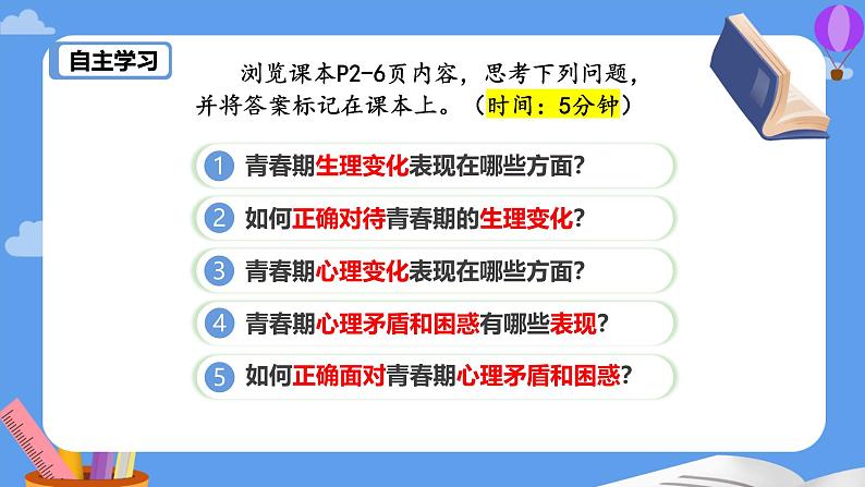 1.1 青春的邀约  课件 --2024-2025学年统编版道德与法治七年级下册第6页