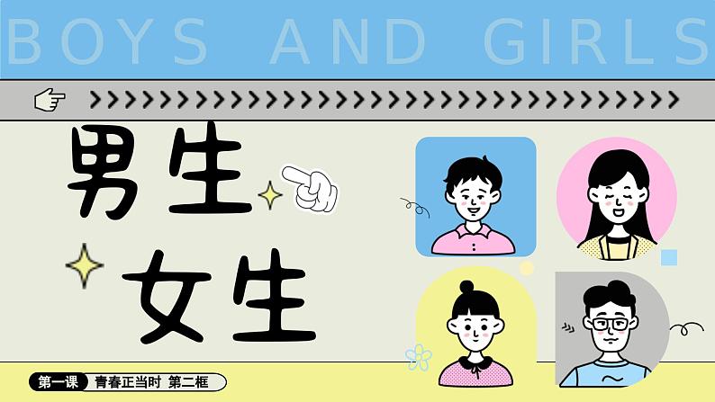 1.2男生女生  课 件 -2024-2025学年统编版道德与法治七年级下册课件PPT第1页