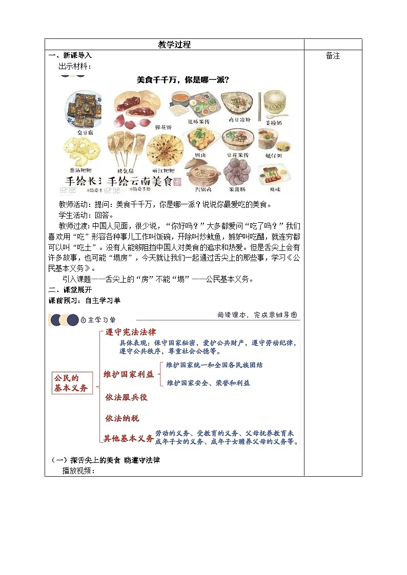 4.1公民基本义务  教案  -2024-2025学年统编版道德与法治八年级下册第2页