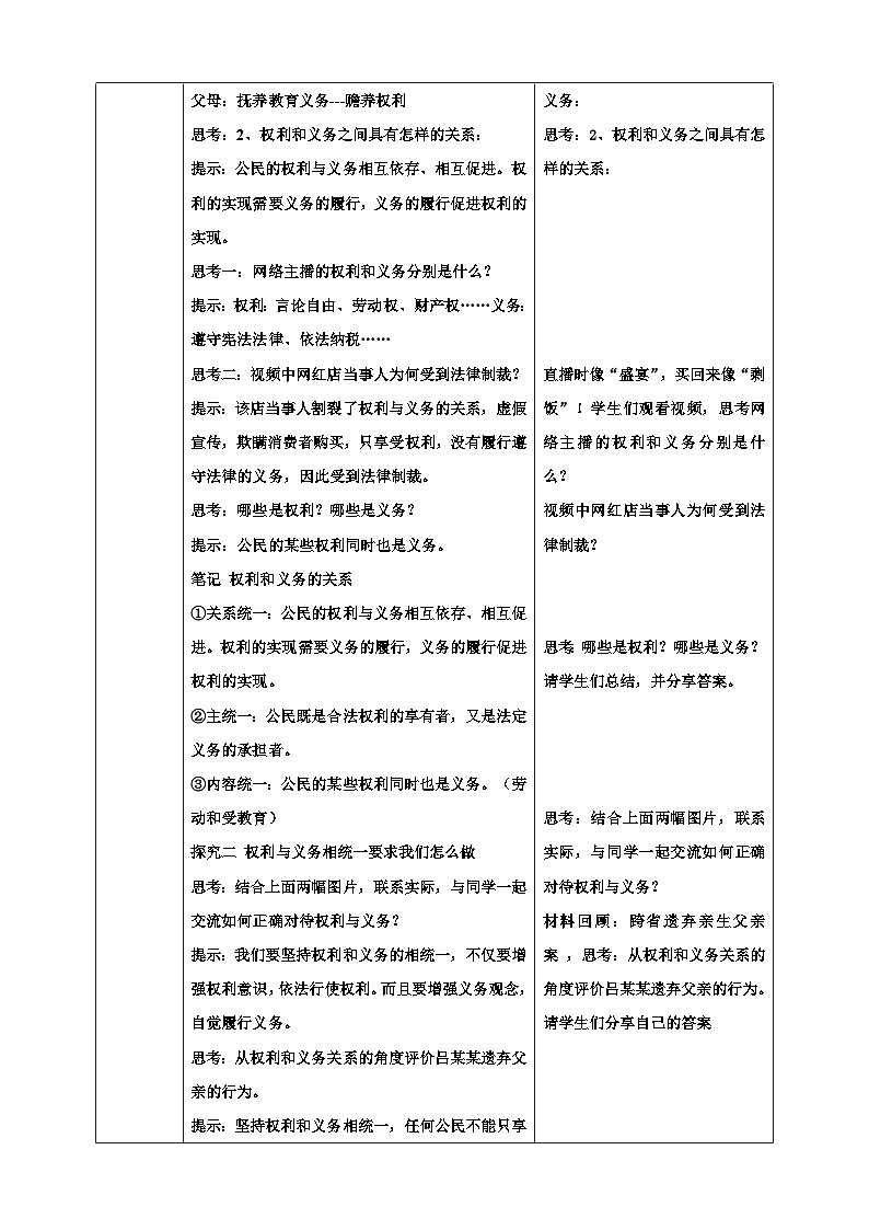 4.2 依法履行义务 教学设计 -2024-2025学年统编版道德与法治八年级下册  逐字稿第2页