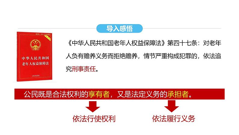 统编版道德与法治八年级下册 4.2 依法履行义务（课件）第6页