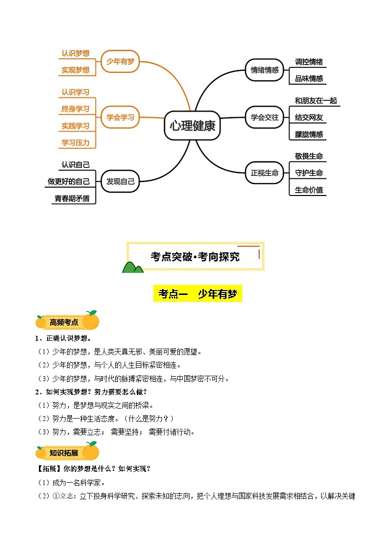 单元01：梦想与学习（讲义）-2025年中考道德与法治二轮复习讲练（全国通用）第3页