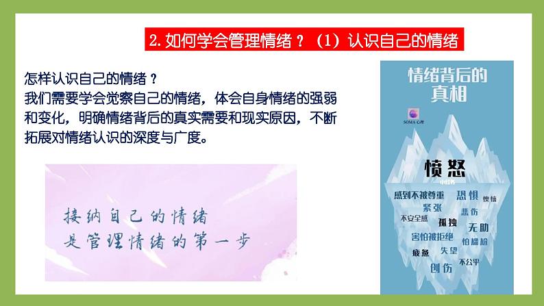 2.2 学会管理情绪  课件 2024-2025学年七年级道德与法治下册第8页