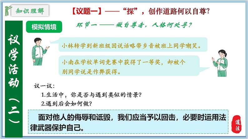 3.2做自尊的人  课件 2024-2025学年七年级道德与法治下册第7页