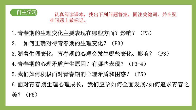 1.1《青春的邀约》2025年春新版教材七年级下册道德与法治课件第4页