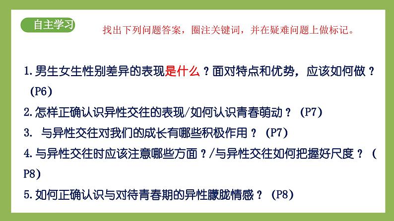 1.2《男生女生》2025年春新版教材七年级下册道德与法治课件第4页