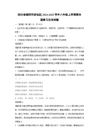 四川省绵阳市游仙区2024-2025学年八年级(上)期末道德与法治试卷（解析版）