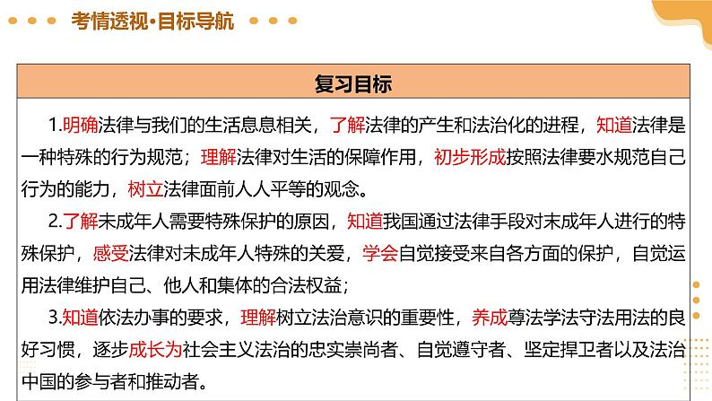 2025年中考道德与法治一轮复习 专题15 走进法治天地 课件第6页