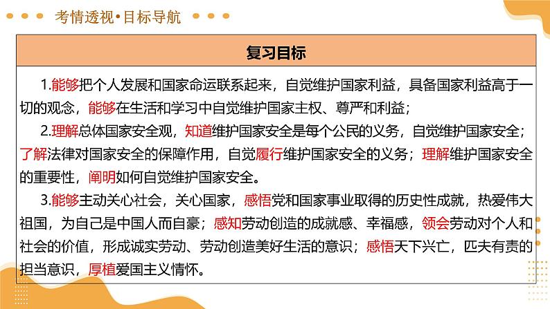 2025年中考道德与法治一轮复习 专题19 维护国家利益 课件第6页