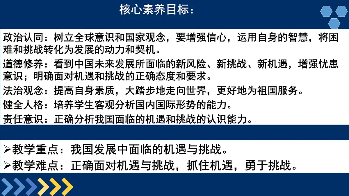 4.1中国的机遇与挑战课件 -2024-2025学年统编版道德与法治九年级下册第2页