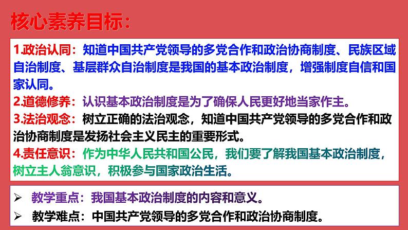 5.2基本政治制度  课件 -2024-2025学年统编版道德与法治八年级下册第3页