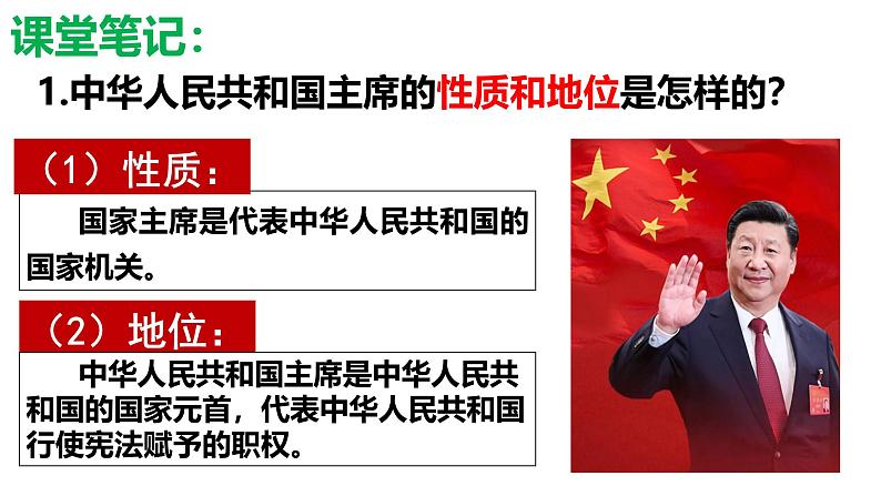 6.2中华人民共和国主席  课件 -2024-2025学年统编版道德与法治八年级下册第8页