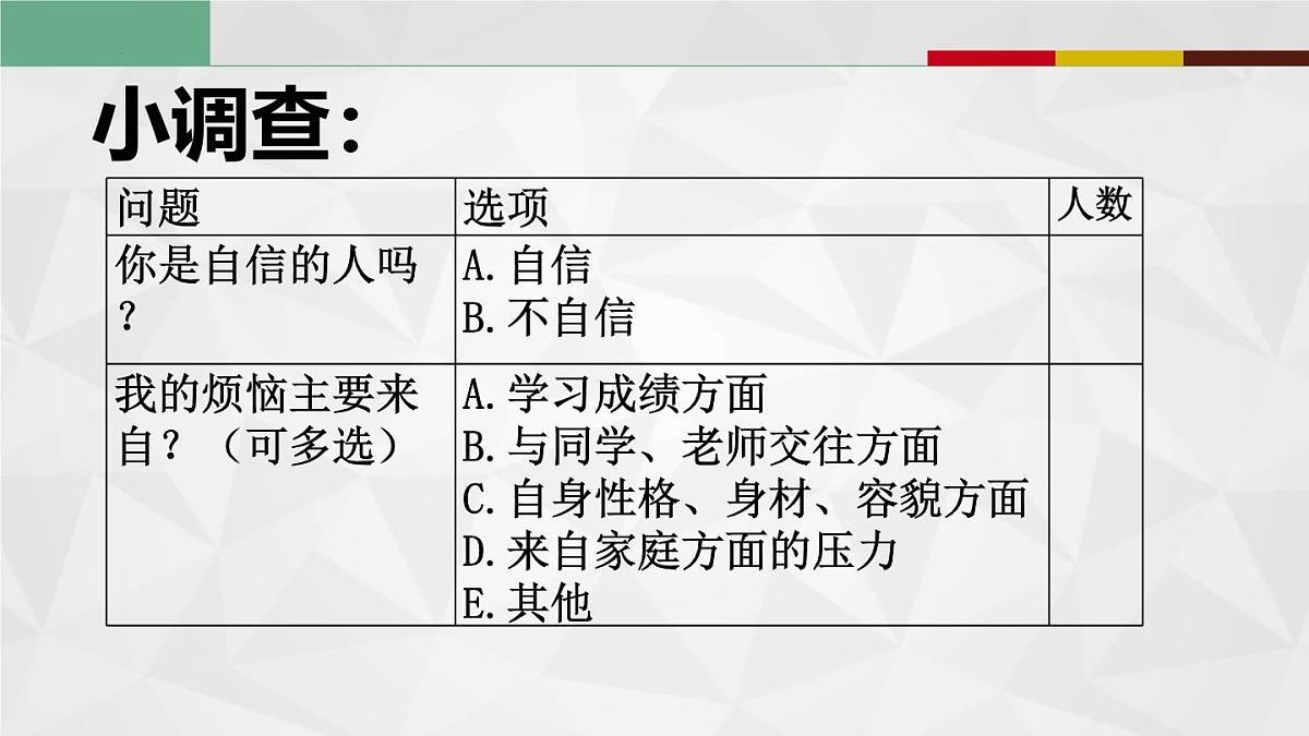 4.1人要有自信（教学课件）-【上好课】七年级道德与法治下 册同步高效课堂（统编版2024）第5页