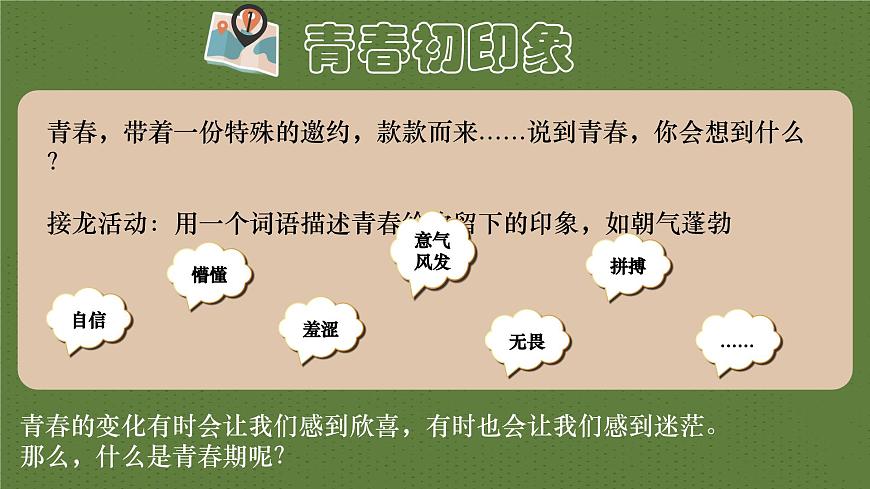 1.1青春的邀约   课件-2024-2025学年统编版道德与法治七年级下册第4页