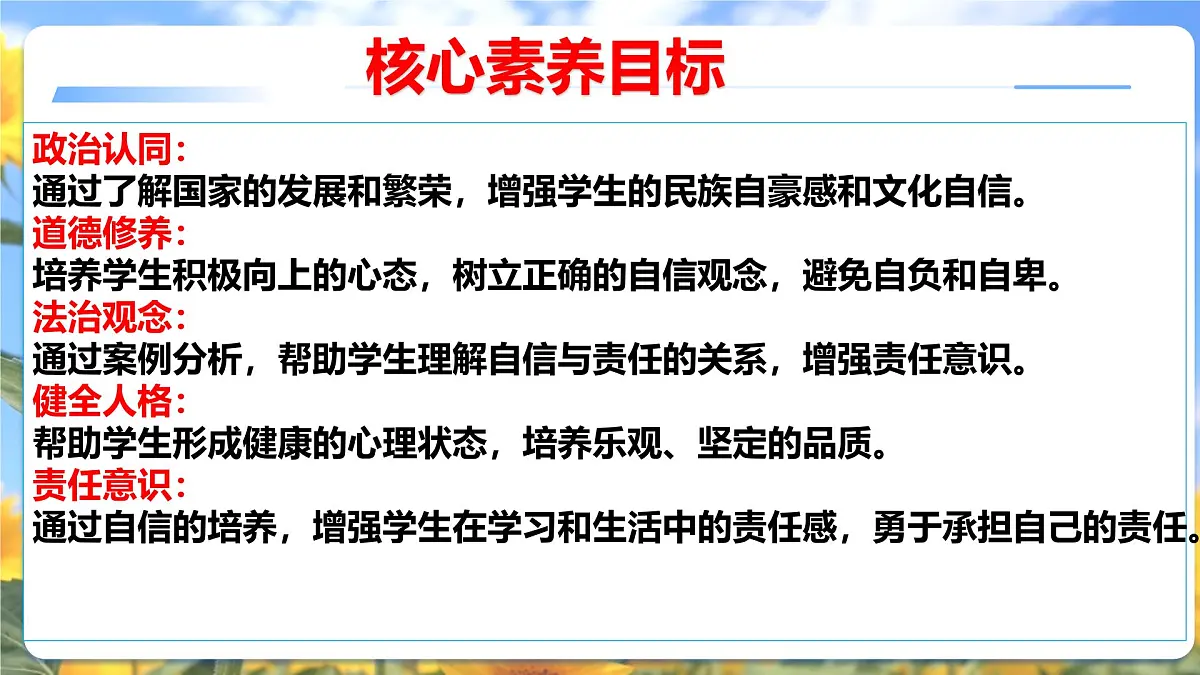 4.1 人要有自信 课件- 2024-2025学年统编版道德与法治七年级下册第3页
