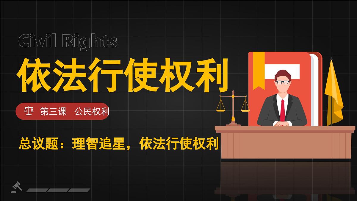 3.2依法行使权利  课 件 2024-2025学年统编版道德与法治八年级下册课件PPT第2页
