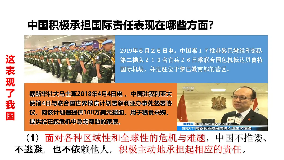 统编版道德与法治九年级下册3.1 中国担当课件第5页